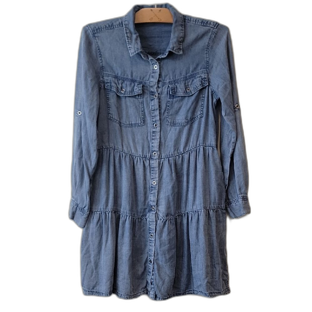 Velvet Heart Blue Long Sleeve Dress